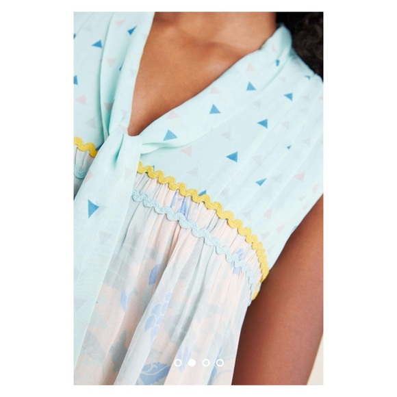 NWOT Anthropologie VERB by Pallavi Singhee Samira Top in Mint  Size Small - Picture 2 of 12